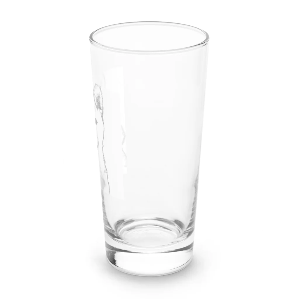 Shibainuteikokuのペン画柴犬 Long Sized Water Glass :right