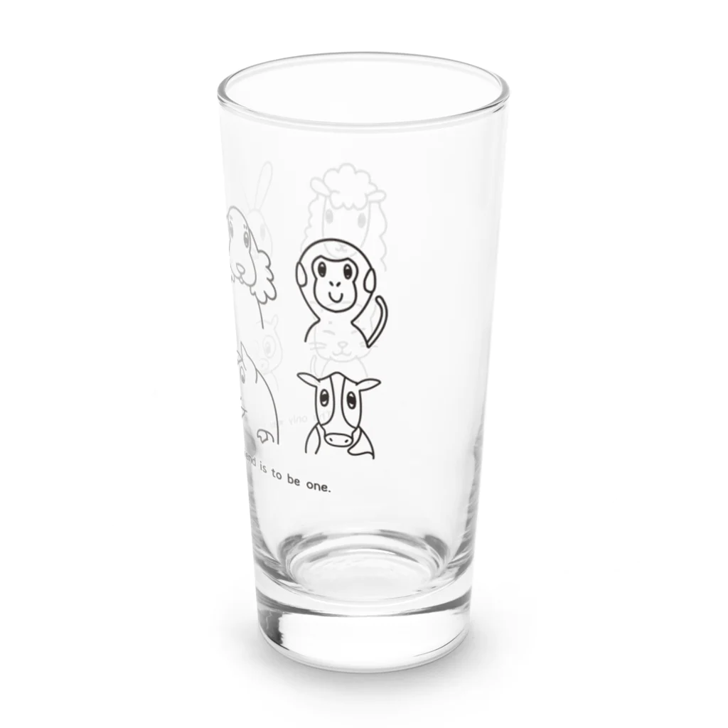 ariariartの動物大集合！（チャリティー） Long Sized Water Glass :right