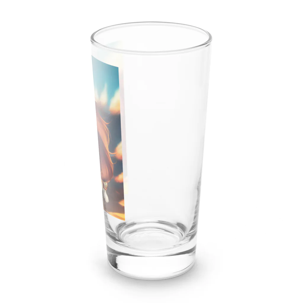 AIアート&ルビィ店@INFPのかわいいキャバリアちゃん Long Sized Water Glass :right
