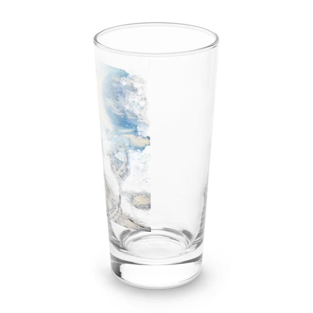 Owl's Dream　アウルズドリームのcat moon Long Sized Water Glass :right