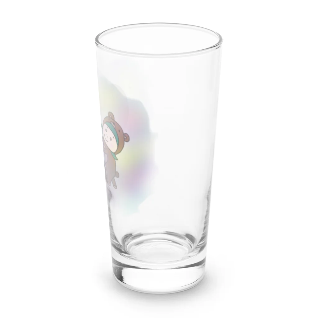 ゆるキャラくまの子NINOのクマの子NINO  くまさんと一緒 Long Sized Water Glass :right