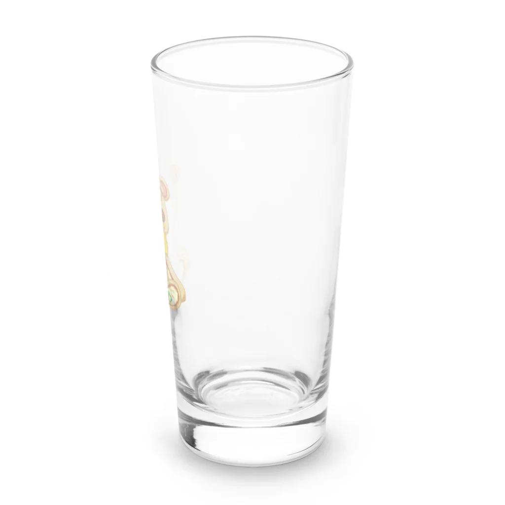 Apple Bears Collectionのおいしくいただクマ🧸~ピザ🍕ver~ Long Sized Water Glass :right