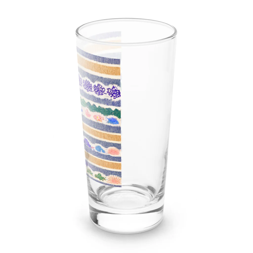 Wearing flashy patterns as if bathing in them!!(クソ派手な柄を浴びるように着る！)のオリエンタルな模様1 Long Sized Water Glass :right