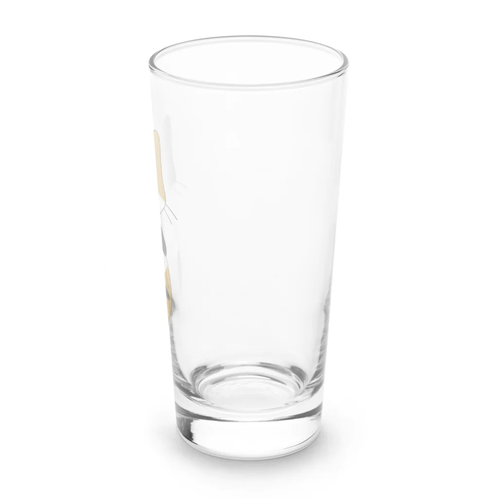 にゃ王様のお店のにゃ王さま　背中三毛猫 Long Sized Water Glass :right