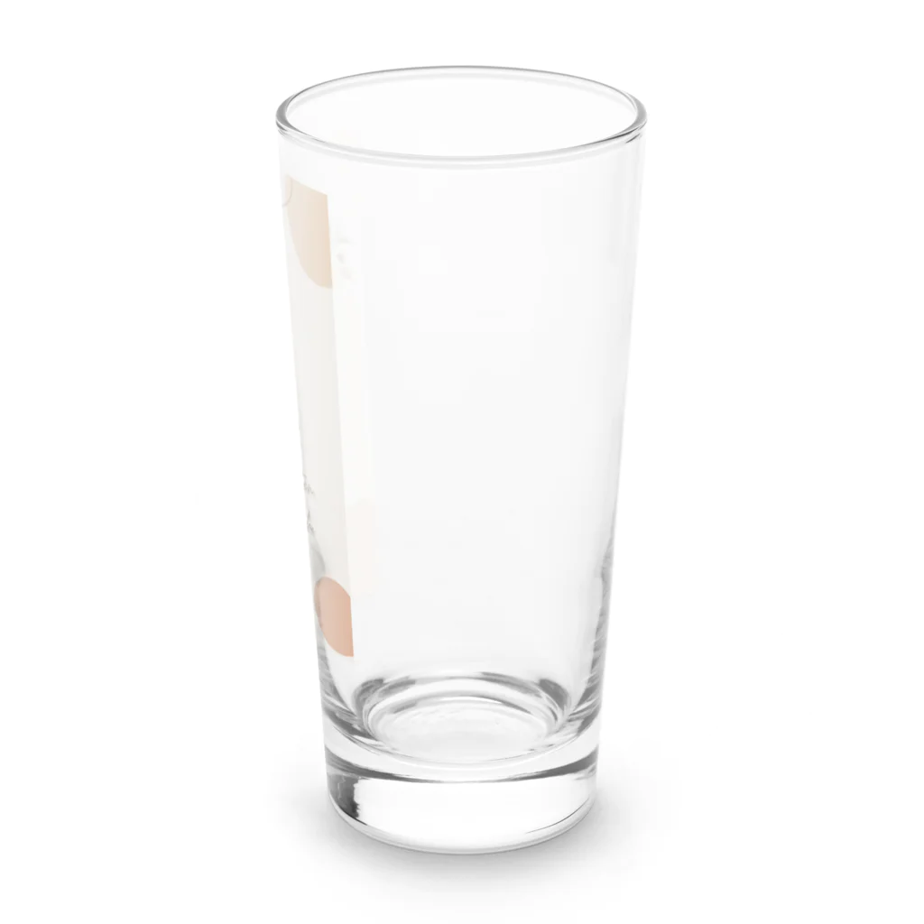 春のくまさんのドライフラワーを花束で。 Long Sized Water Glass :right