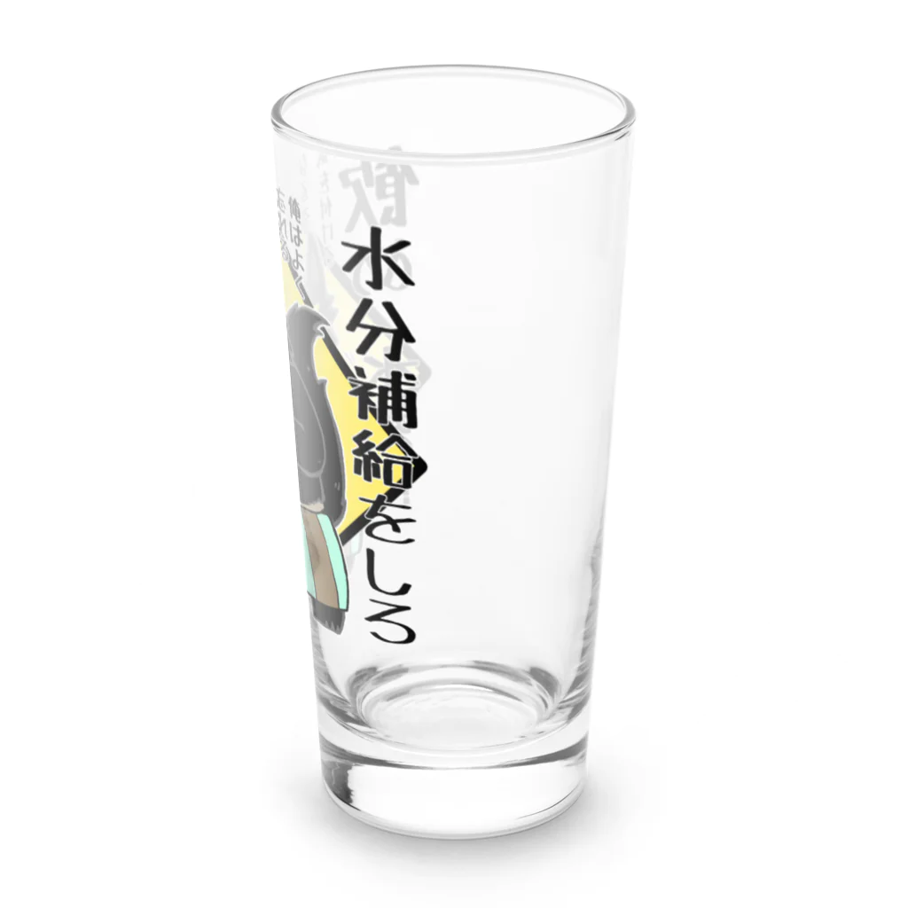 そのへんの黒猫の水分補給 Long Sized Water Glass :right