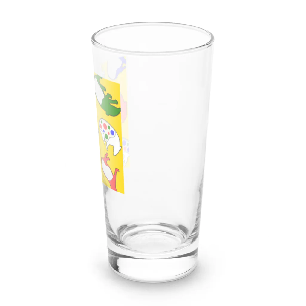οοhanaοο　カラフルマレーバクのイエローベース　カラフルバク　ロンググラス Long Sized Water Glass :right