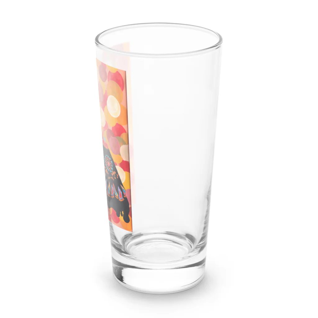 白南風諷こ ◇◇◇ みちのくの田園絵師のパレード　～ゾウの行進～ Long Sized Water Glass :right