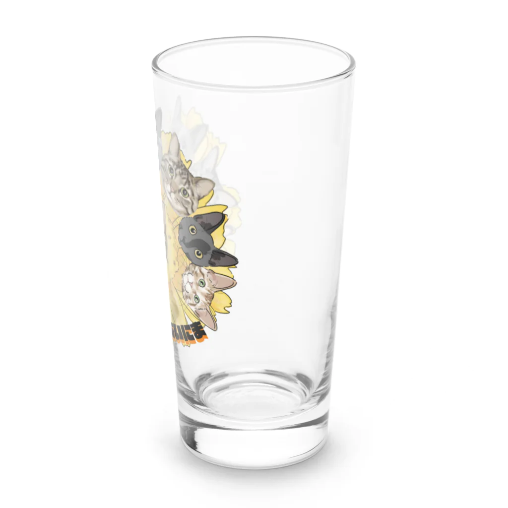 みきぞーん｜保護猫 ミッキー画伯と肉球とおともだちのmuchaguraainima Long Sized Water Glass :right