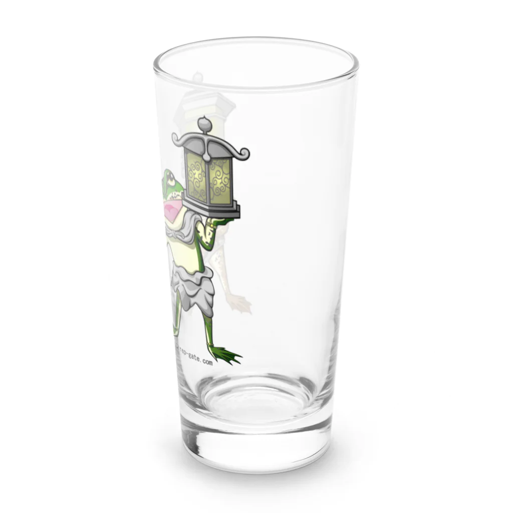 もむのふの爬虫類グッズやさんの龍燈鬼・天燈鬼コンビプリント Long Sized Water Glass :right