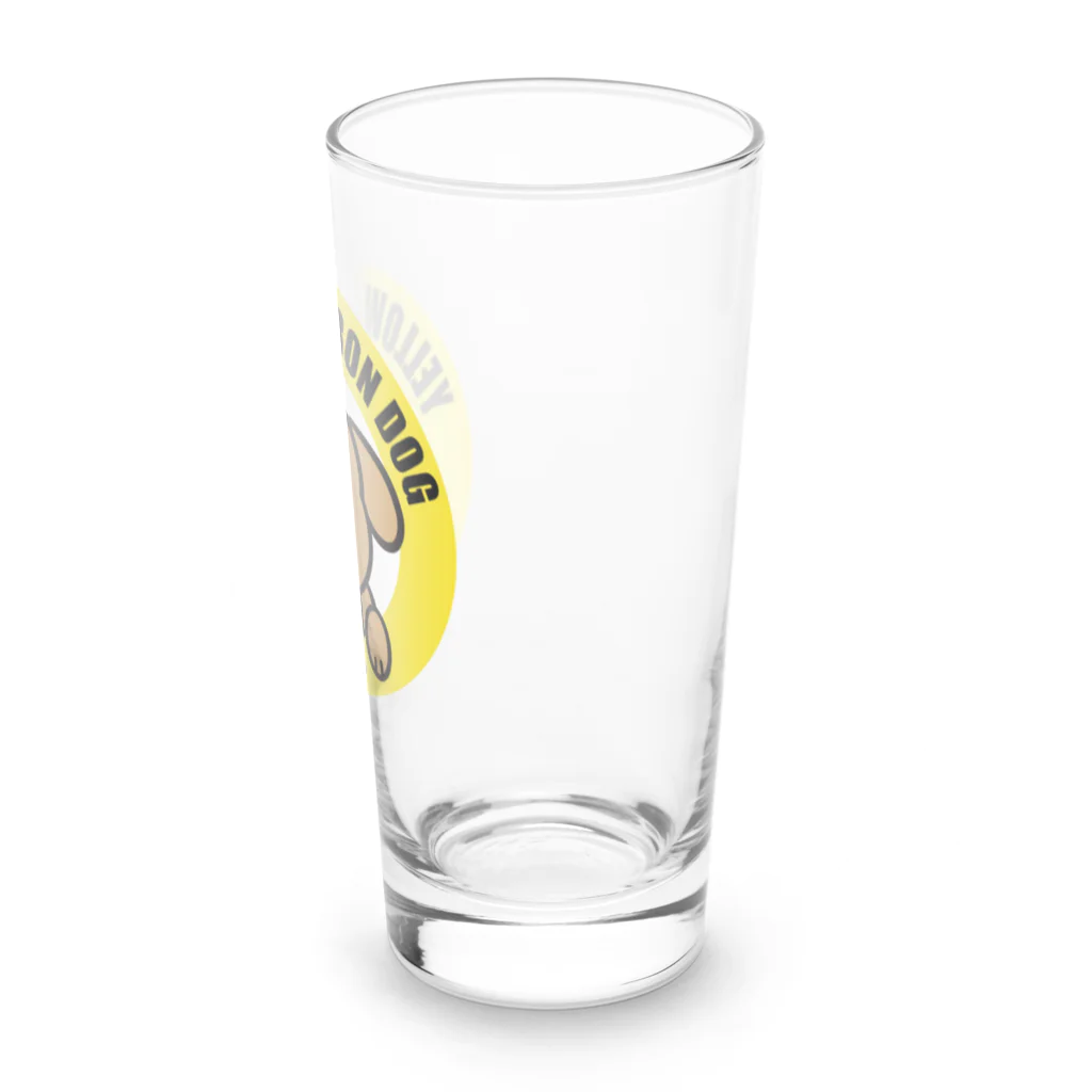 Yellow Ribbon Dog ShopのイエローリボンドッグのボンちゃんJr. Long Sized Water Glass :right