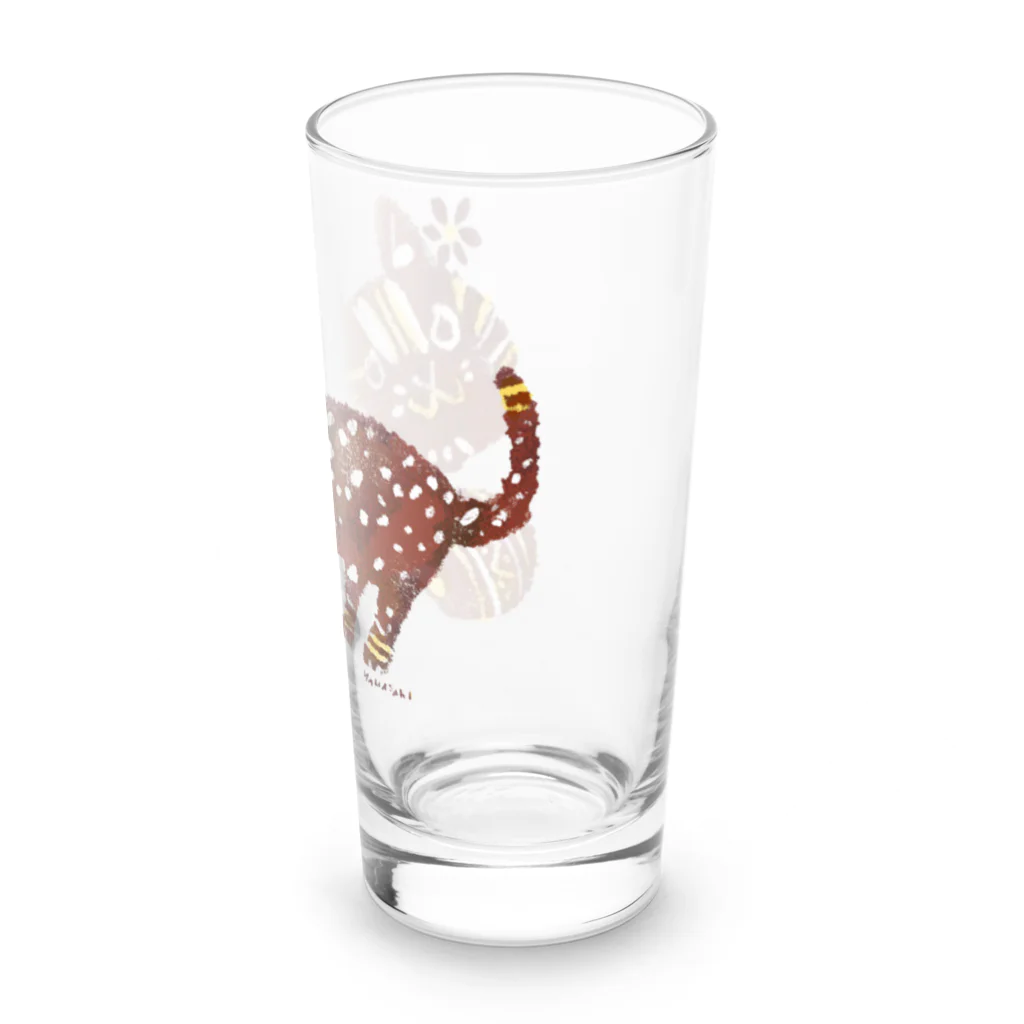 ヤマサキ堂の石虎ちゃん Long Sized Water Glass :right