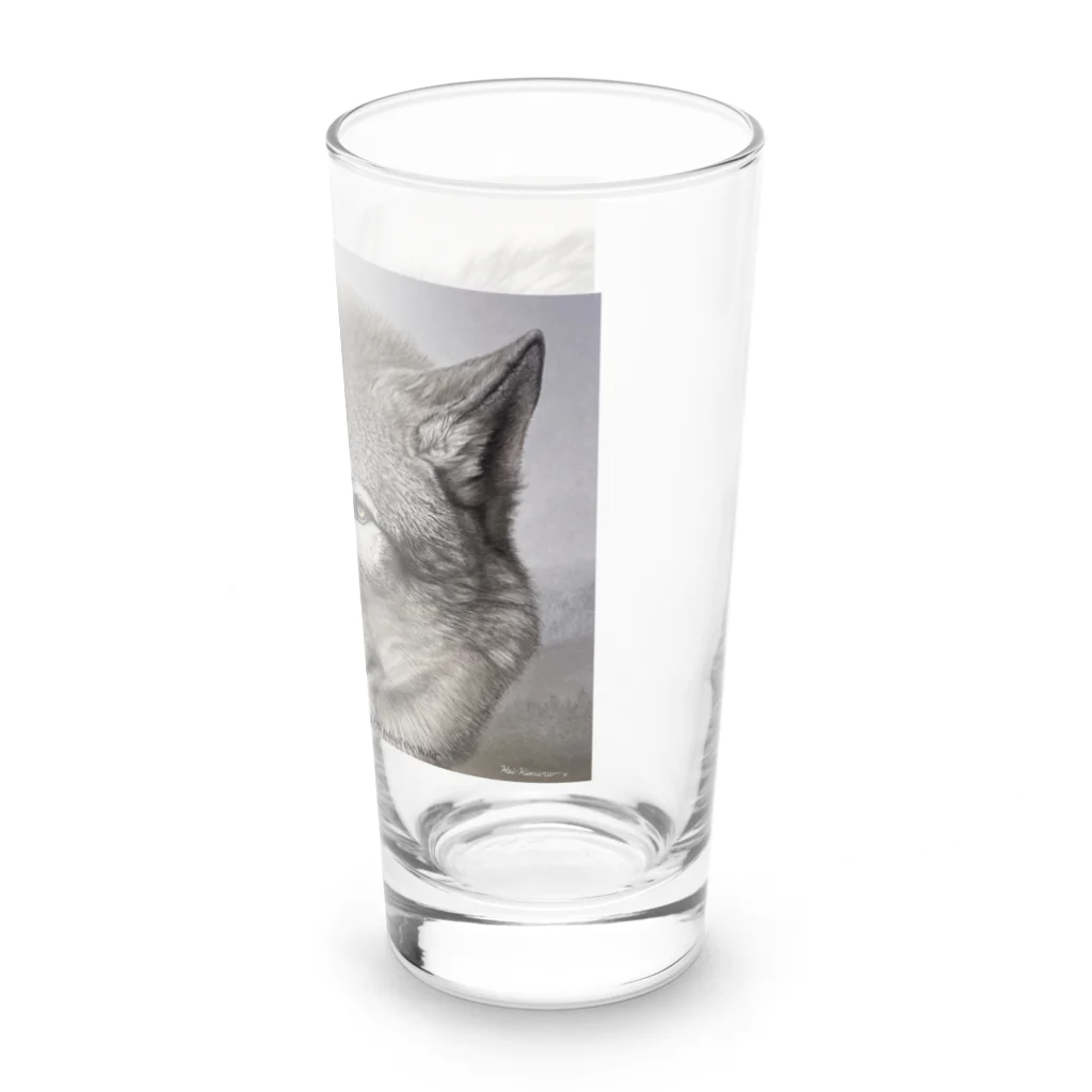 アラスカ野生動物画家きむらけいのWinds of the Wild Long Sized Water Glass :right