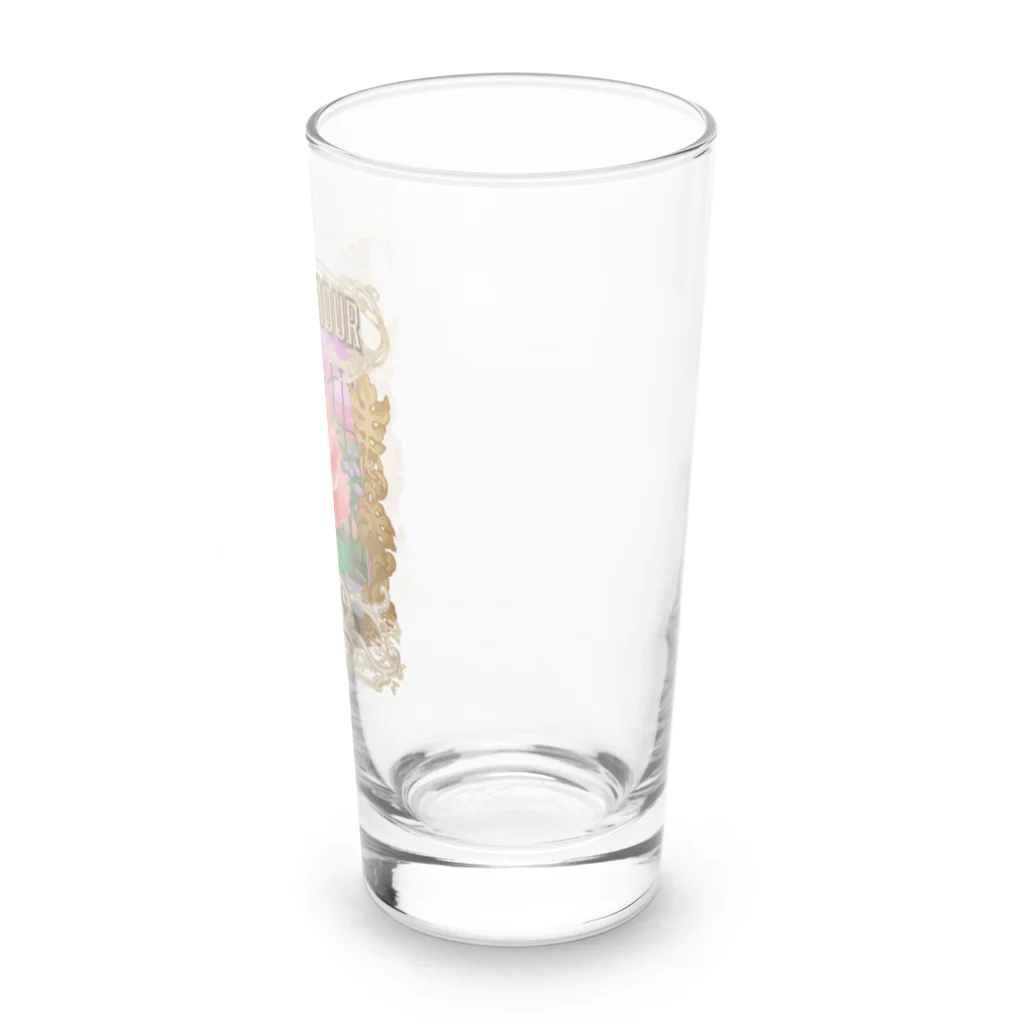 すてきな山のローズ・ダムール（背景色なし） Long Sized Water Glass :right