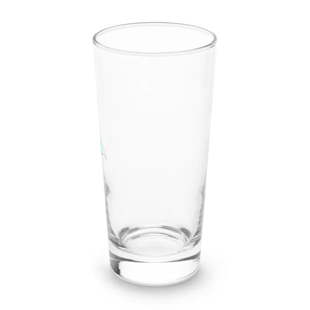 🦇水月黒羽ᙅ⩬のコウモリくん（水色） Long Sized Water Glass :right