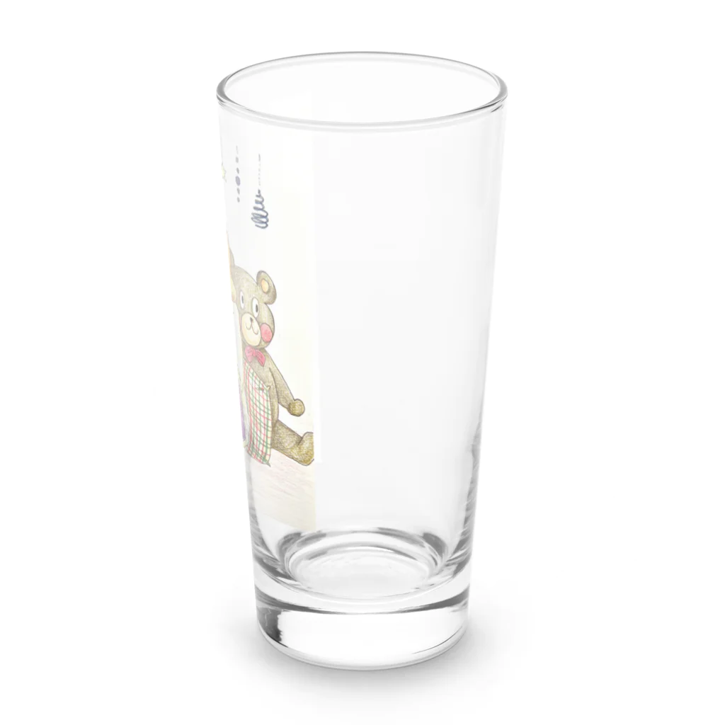 羽胡（wako）のくまさんと読書の時間 Long Sized Water Glass :right