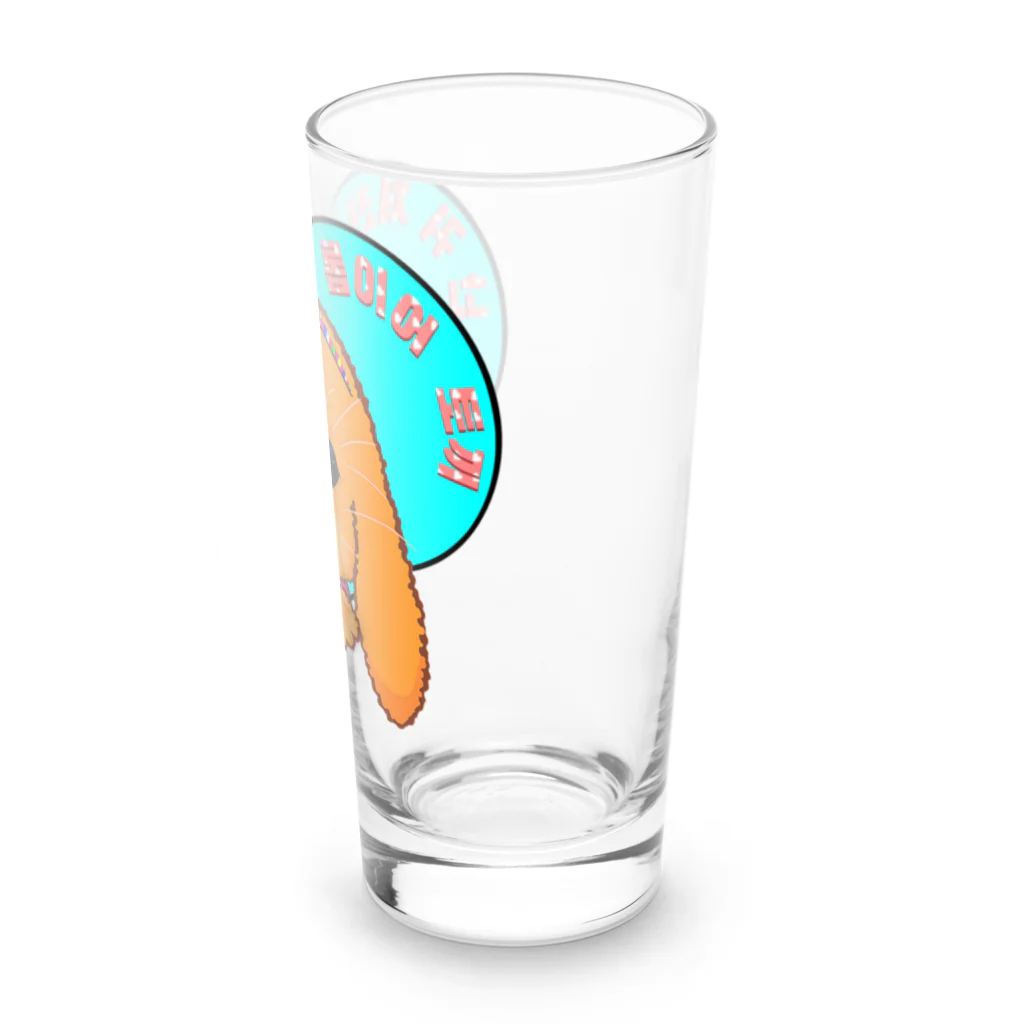 LalaHangeulのロップイヤーラビット　韓服お正月バージョン Long Sized Water Glass :right