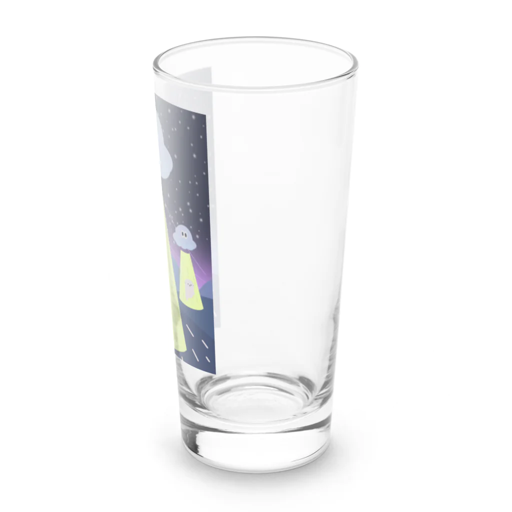 ドップラー効果のGHOST VS UFO Long Sized Water Glass :right