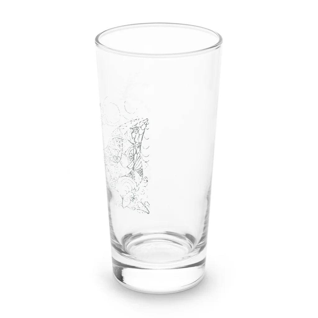 癒しの雅(みやび)の光の海のくじらくん2 Long Sized Water Glass :right