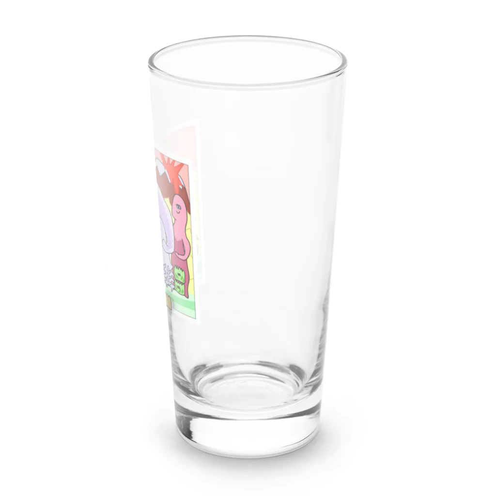 ポドサイトくん/ Podocyte-kunの腎臓家族写真 Long Sized Water Glass :right