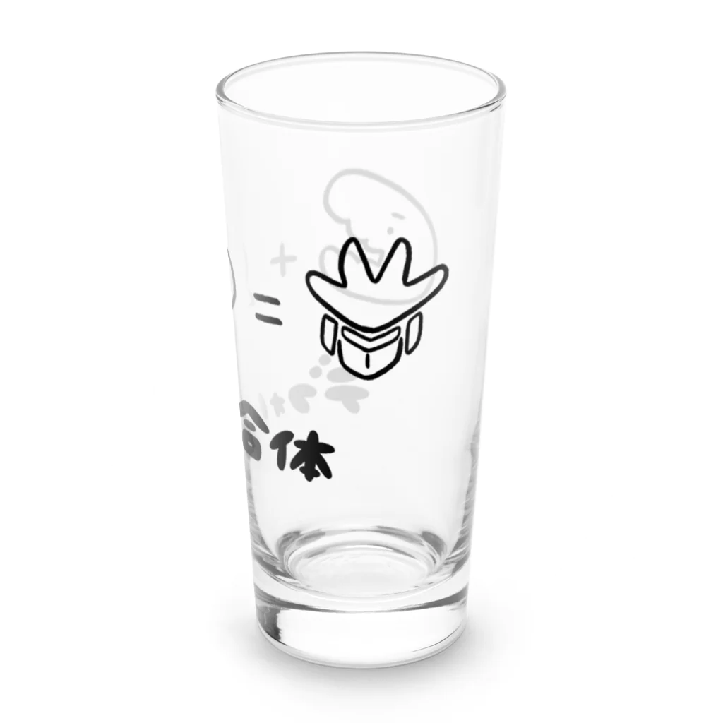 スタルケル🐸玩具系YouTuberのゆるふわティラモナイト（黒線） Long Sized Water Glass :right