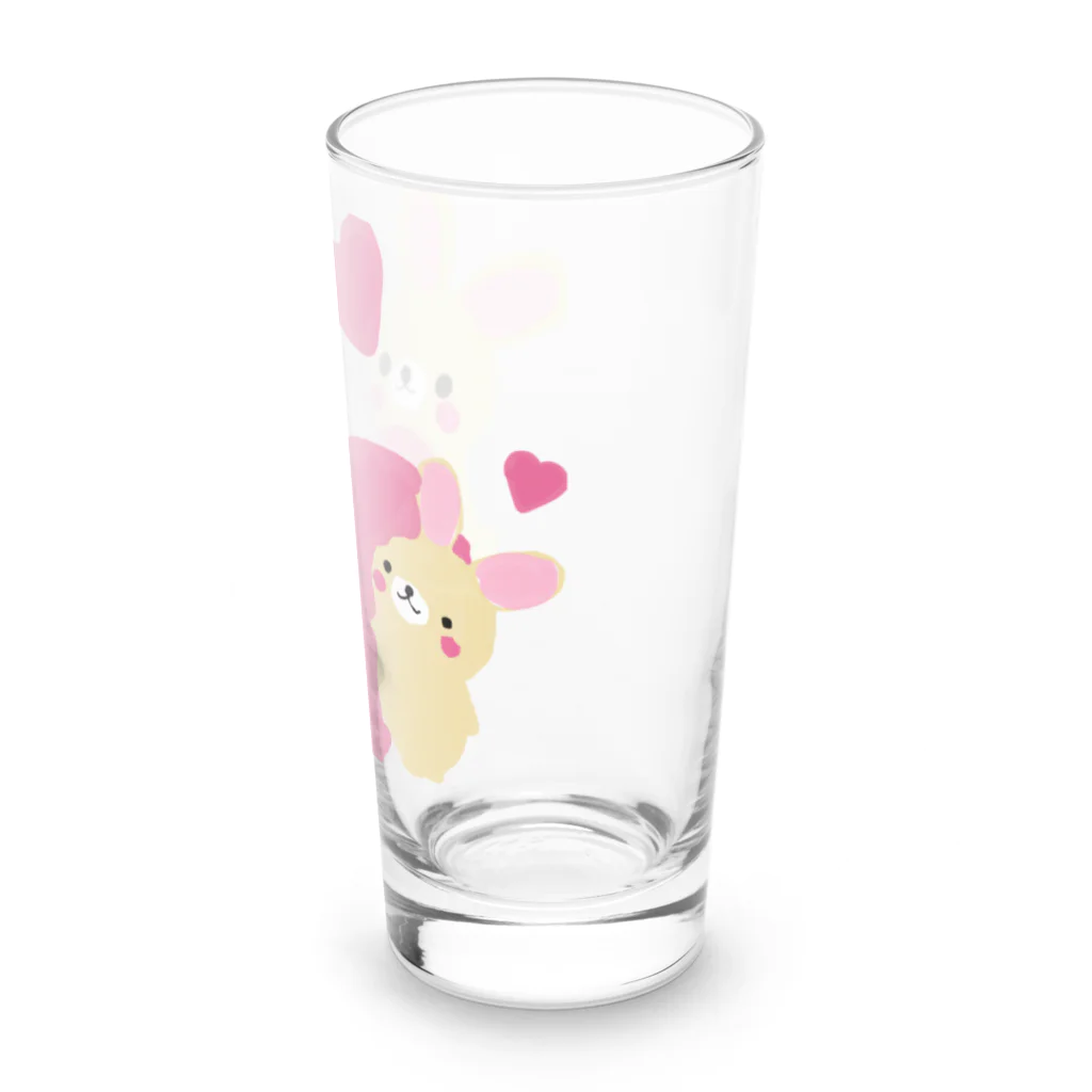 美女木小学校！のかわいいうさちゃん Long Sized Water Glass :right