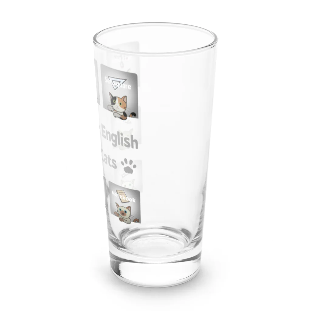 SU-KUのにゃんこと一緒に(文房具Ver.) Long Sized Water Glass :right