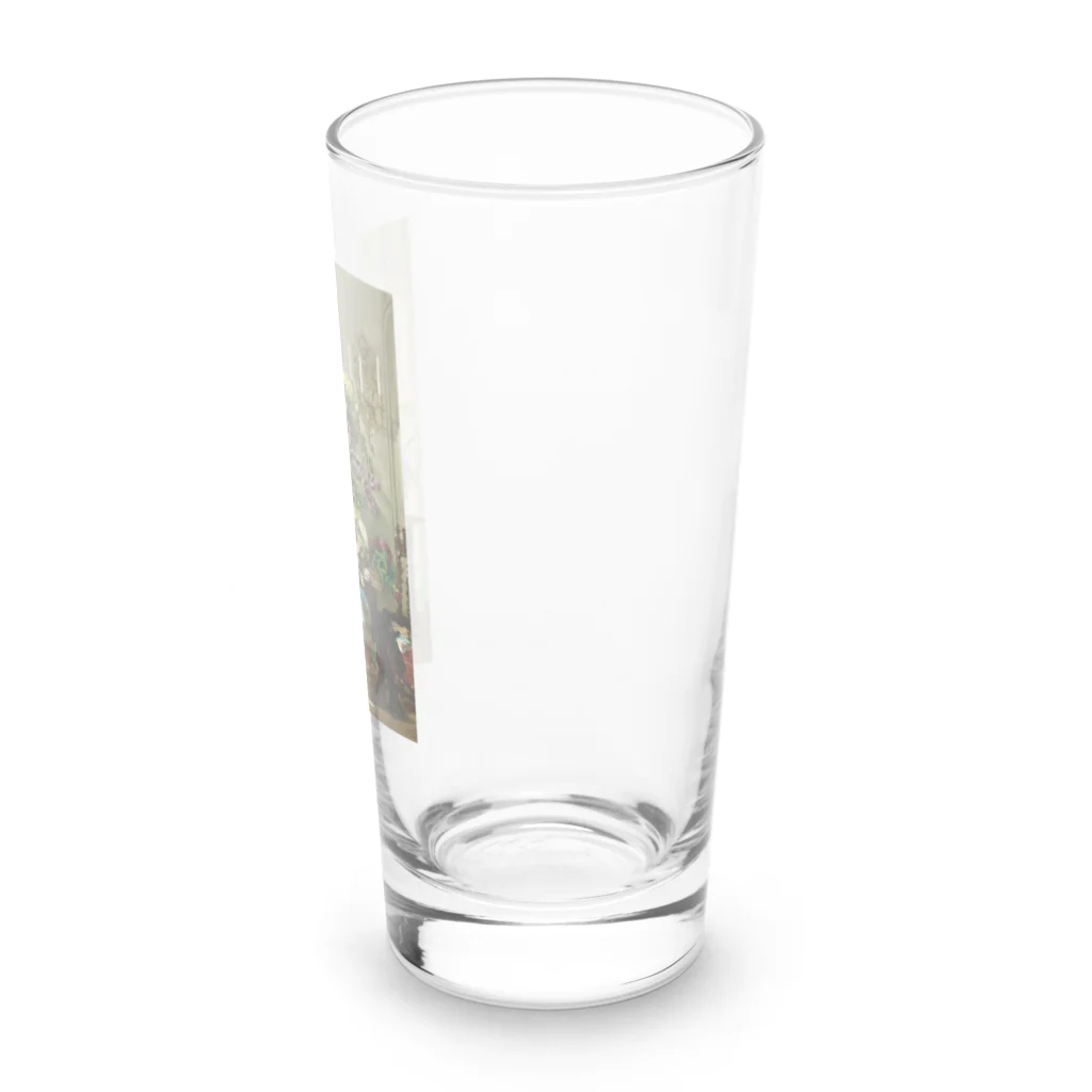 花名画アートグッズのJenny Villebesseyx 《花のある静物》 Long Sized Water Glass :right