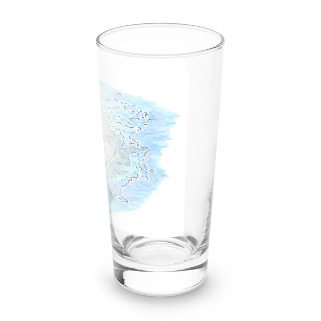 niwatsukinoの癒し、かわゆすのイルカちゃん。 Long Sized Water Glass :right