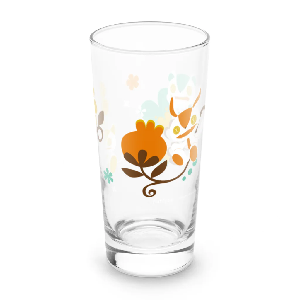 fluffyzipのfluffyzip レトロフラワー Long Sized Water Glass :right