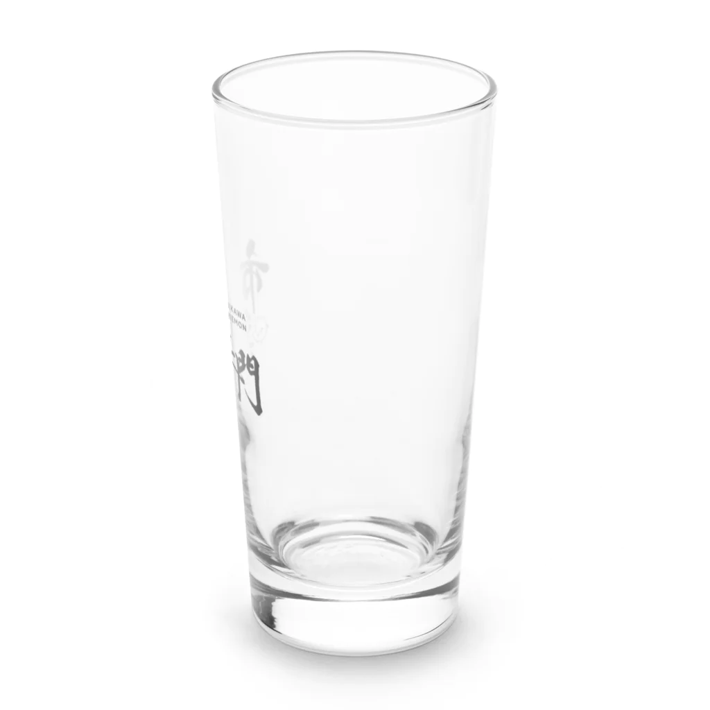 市川鶏笑門の一家に一つ 鶏笑門グラス Long Sized Water Glass :right