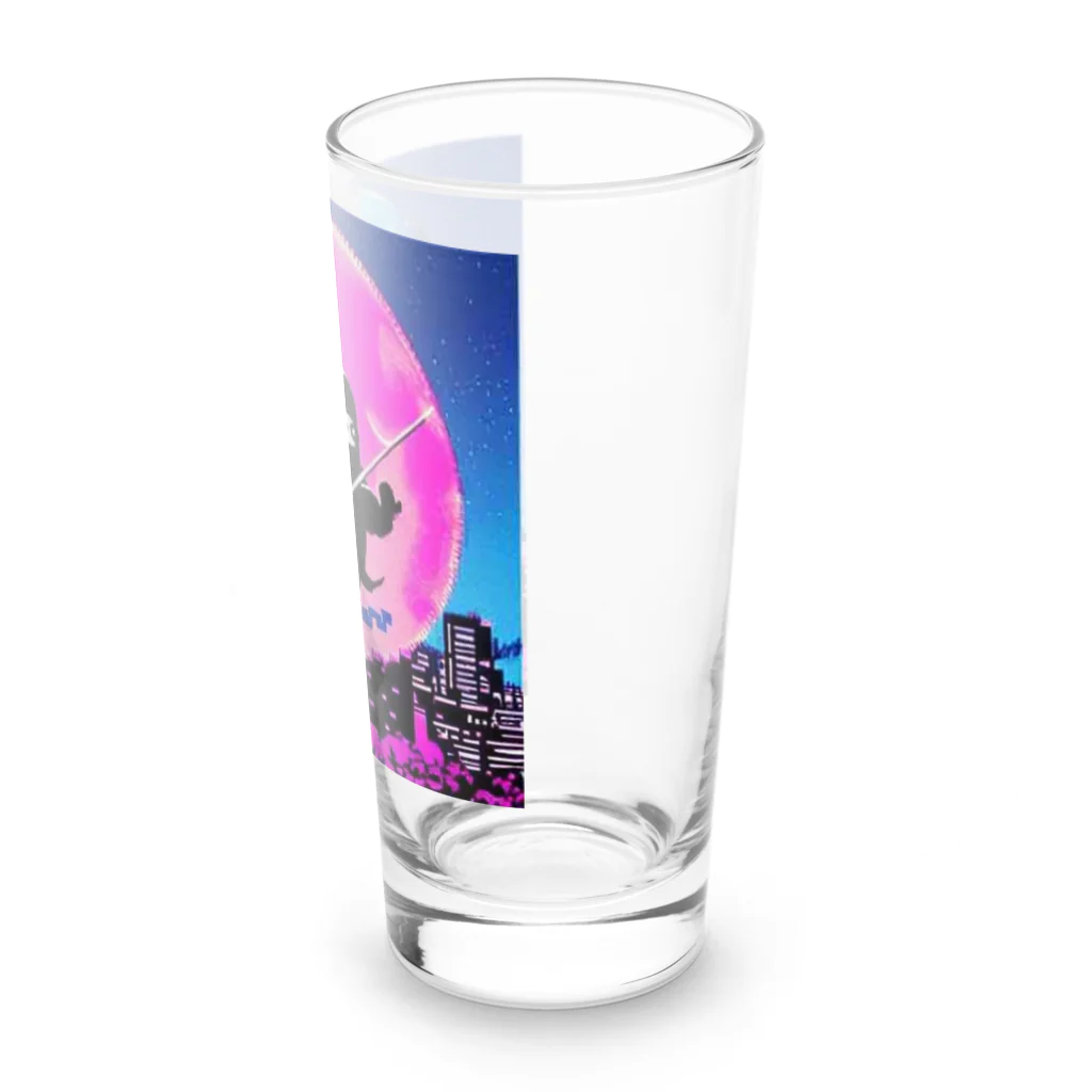 MedicalKUNの圧倒的芸術感の月夜の忍者★ Long Sized Water Glass :right