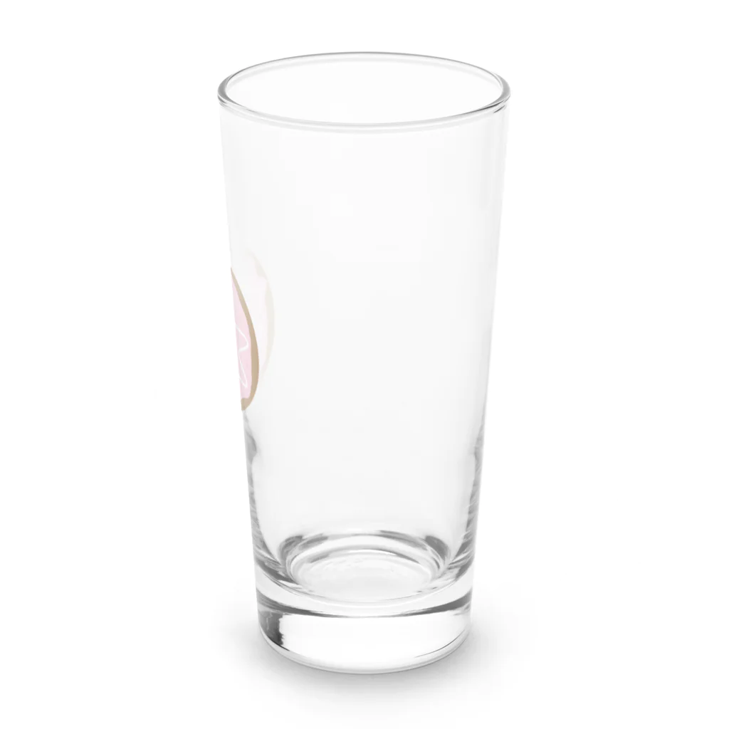 パンニマルのドーナツに囚われたシロクマ イチゴVer. Long Sized Water Glass :right