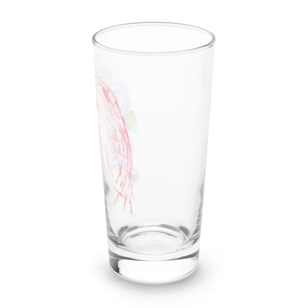 Owl's Dream　アウルズドリームのpurple rose lady Long Sized Water Glass :right