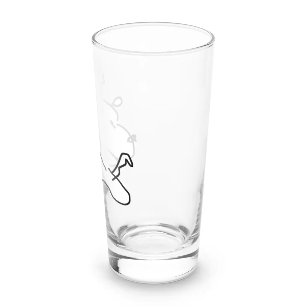 Opapanの左手いぬ Long Sized Water Glass :right