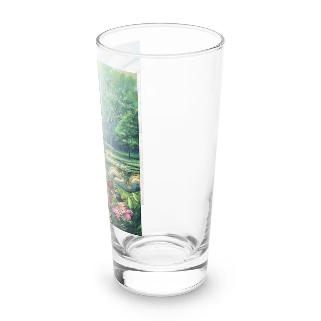 🌿Art shop Kano🌿の8歳の肖像 Long Sized Water Glass :right