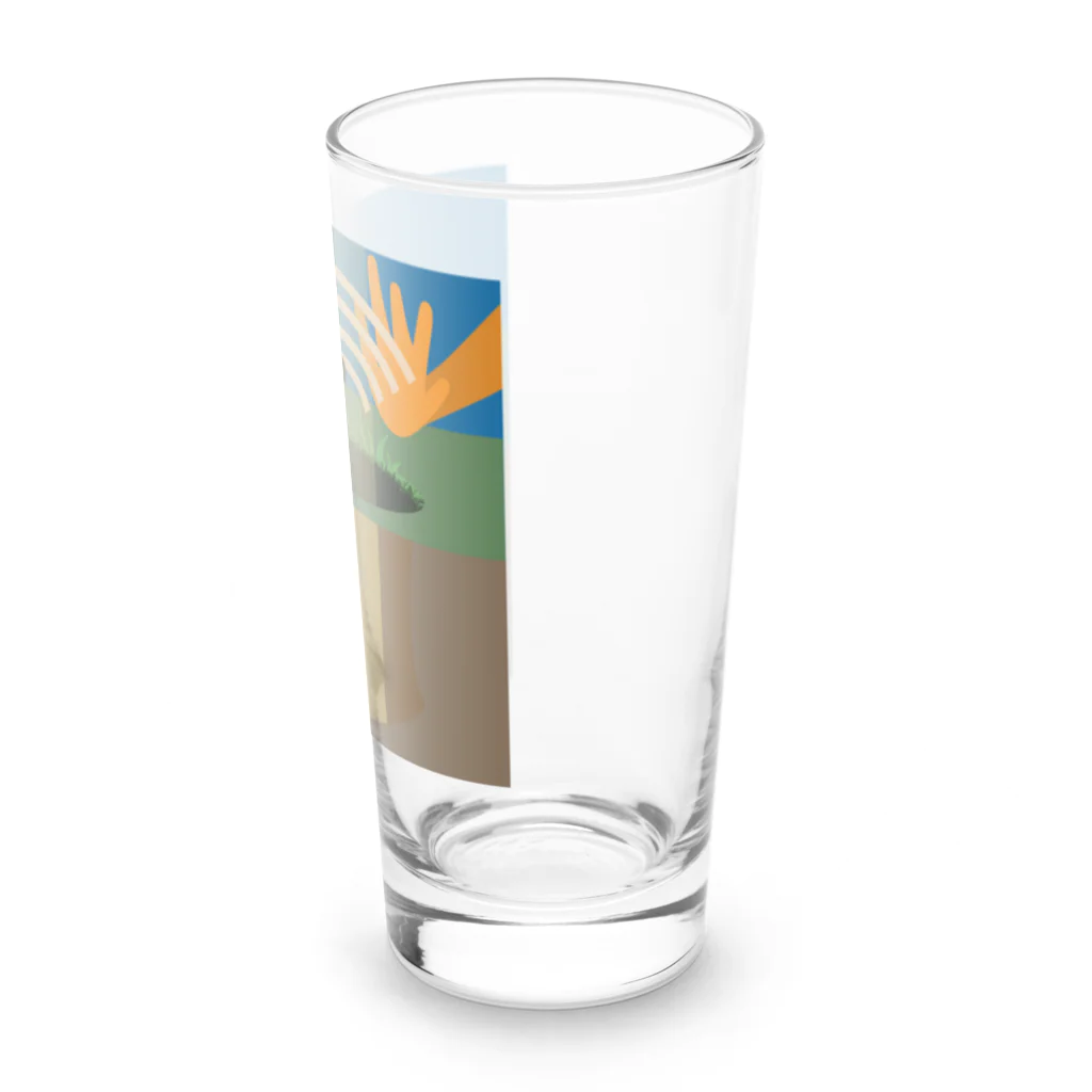 ときめきの源のおむすび　ころりん　すっとんとん Long Sized Water Glass :right