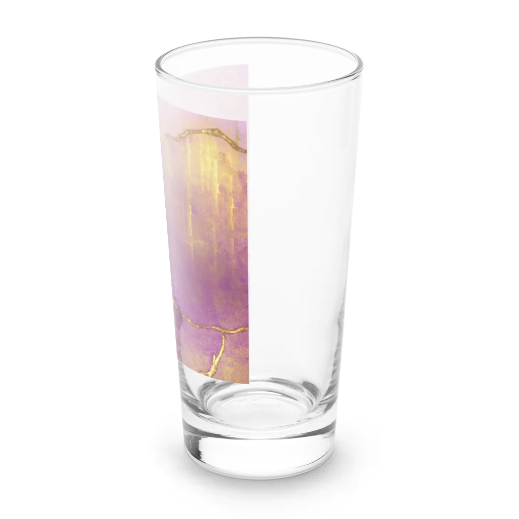 Sarah DesignsのSarah Designs Signature - Pink n Gold Drops Long Sized Water Glass :right