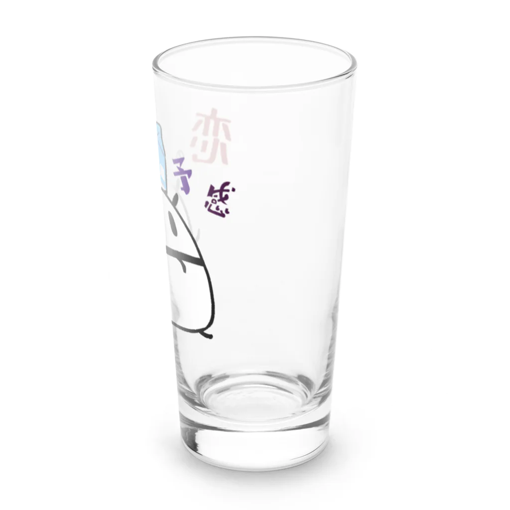 うさやの恋の予感がするパンダ Long Sized Water Glass :right