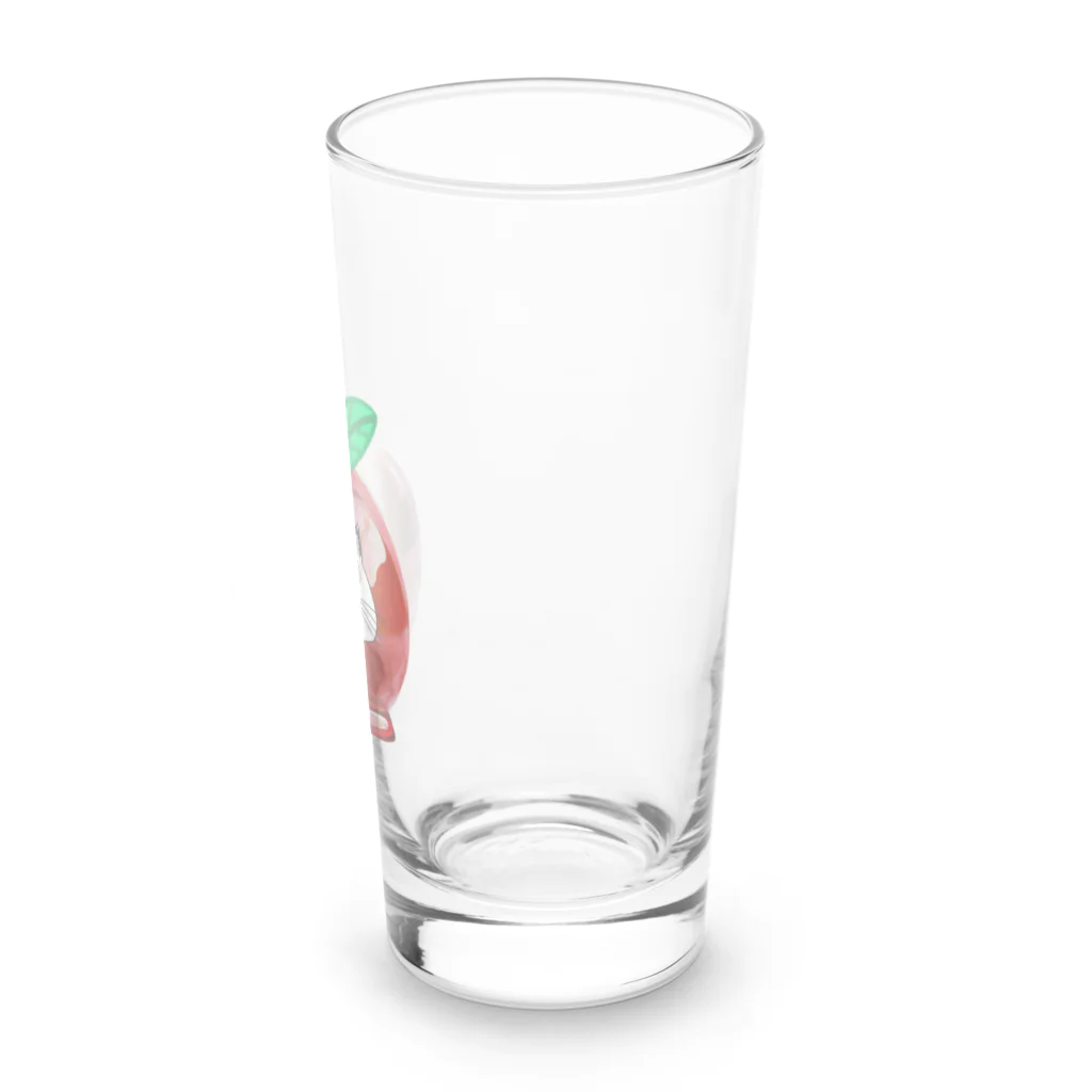 Lovecatfashionのモチ猫ちゃんりんご飴 Long Sized Water Glass :right