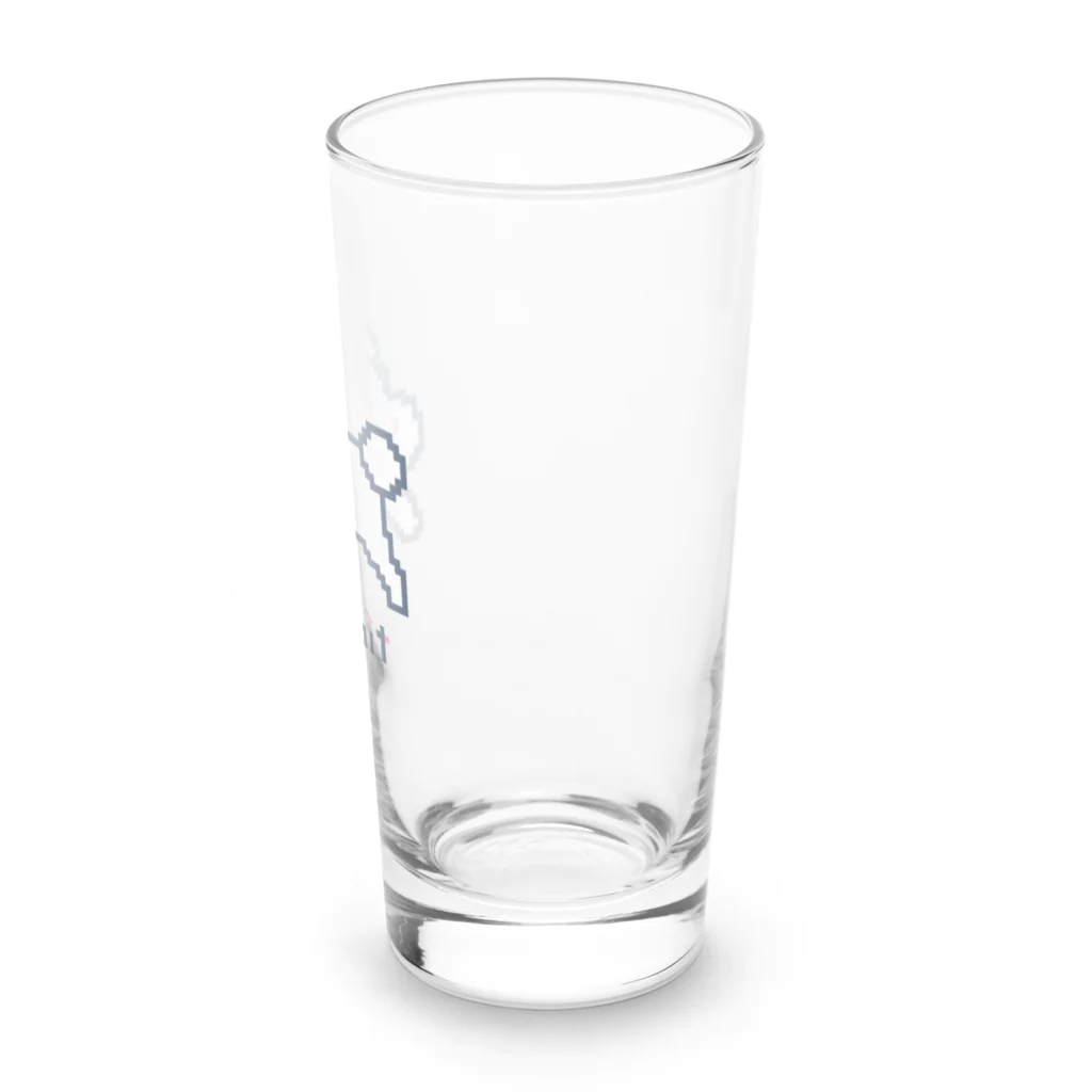 なでしこ@デザインのドット絵うさぎ Long Sized Water Glass :right