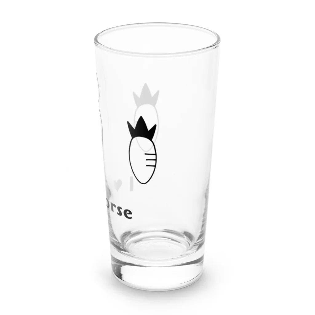 kazukiboxのI ♥ Horse Long Sized Water Glass :right