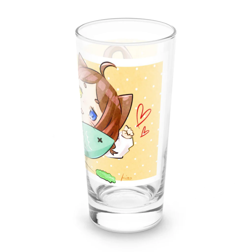 キノのすーぱーねこねこがーる♡♡ Long Sized Water Glass :right