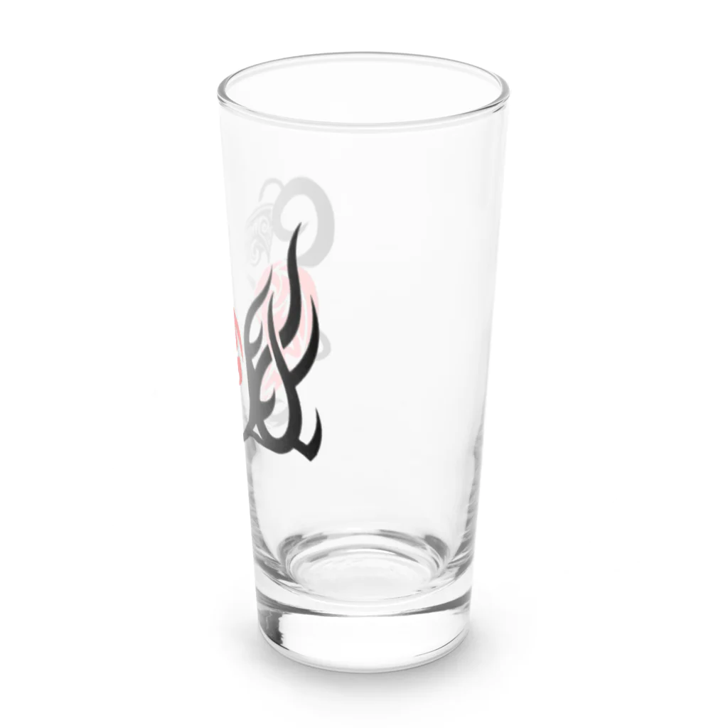 mouthの干支(トライバルデザイン・ネズミ) Long Sized Water Glass :right