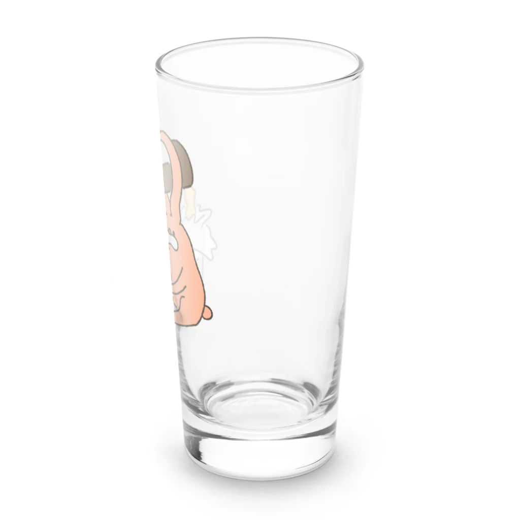 働きたくないの手酌うさぎ Long Sized Water Glass :right