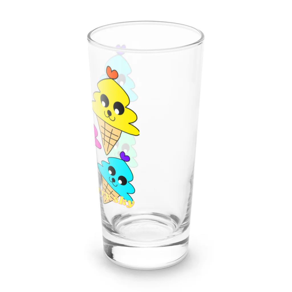 Future Starry Skyのソフトクリーム🍦 Long Sized Water Glass :right