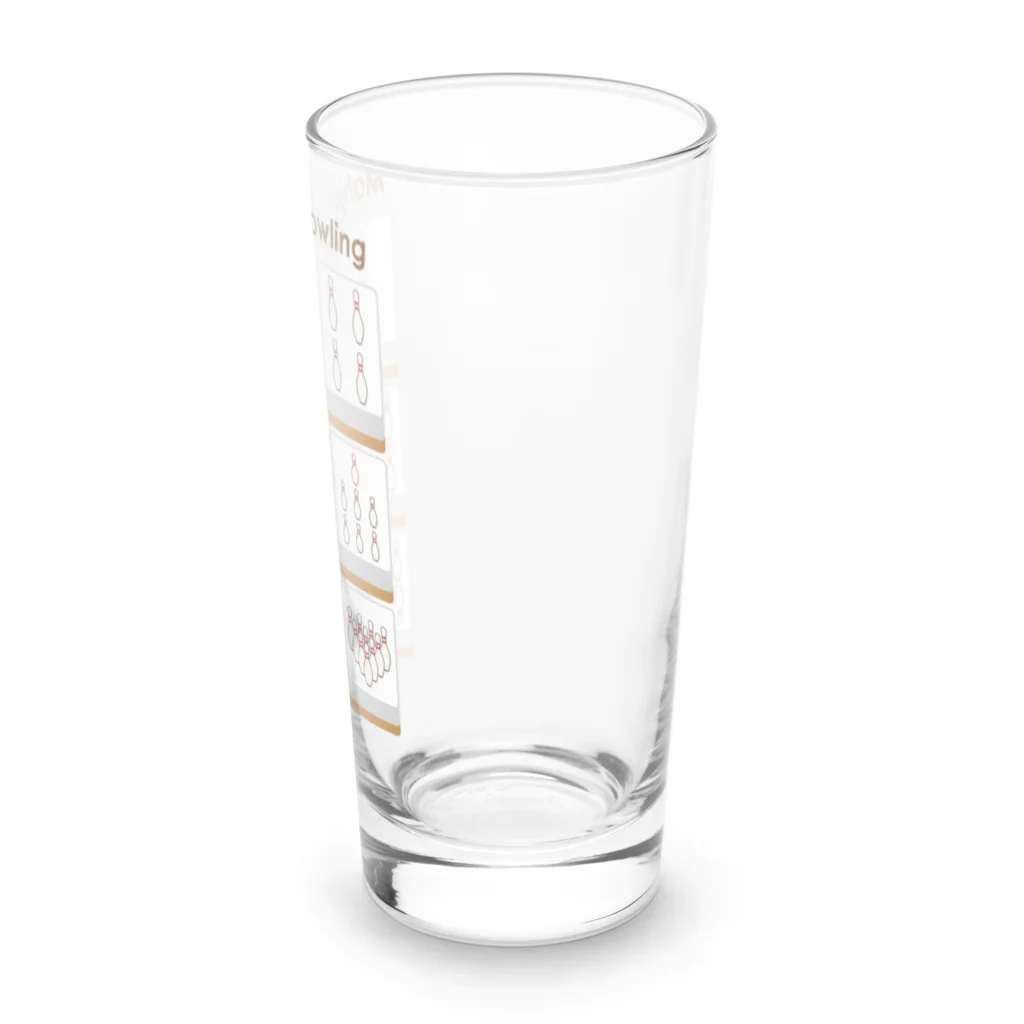 キッズモード某のボウリングピンズ  ( 架空麻雀牌シリーズ) Long Sized Water Glass :right