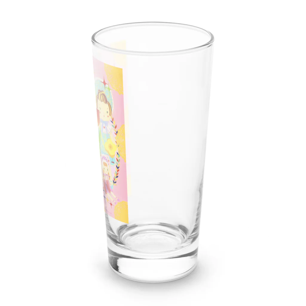 はいからヒストリカルSUZURI店のGO！GO！文化ちゃん Long Sized Water Glass :right