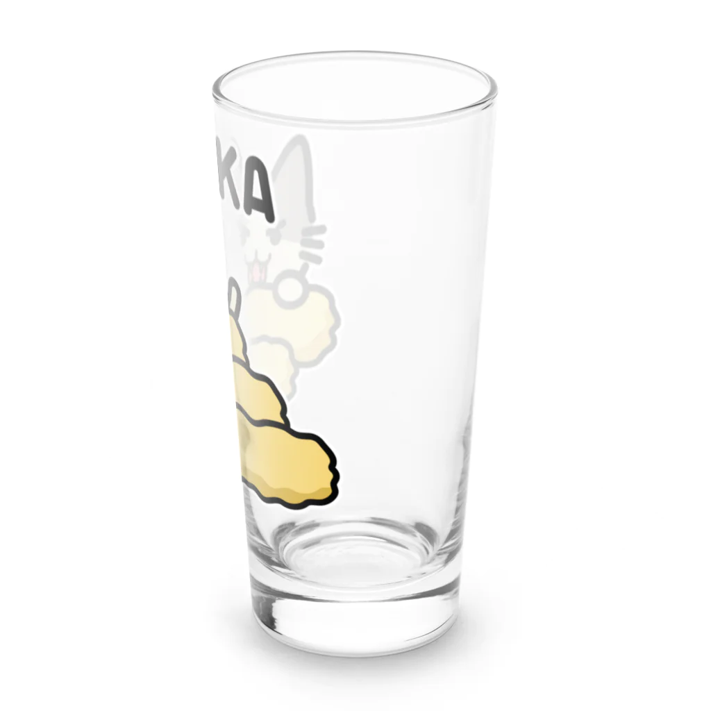 楽猫楽描しげ屋のいか Long Sized Water Glass :right