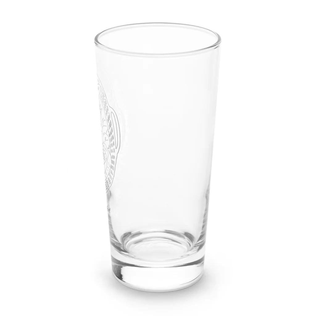 小鳥と映画館のバスケットに入った猫 Long Sized Water Glass :right